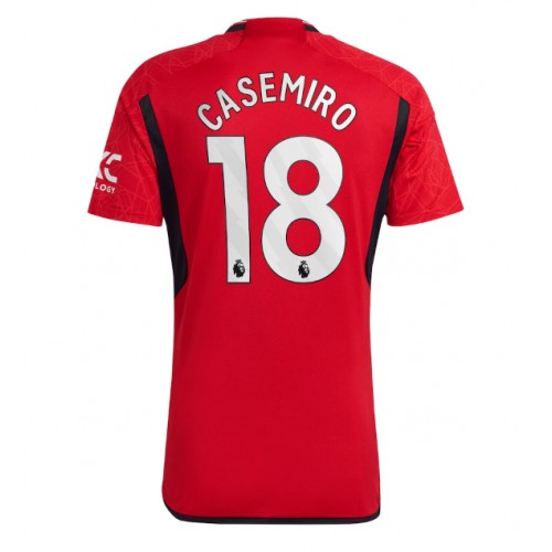 Dres Manchester United Casemiro #18 Domaci 2023-24 Kratak Rukav